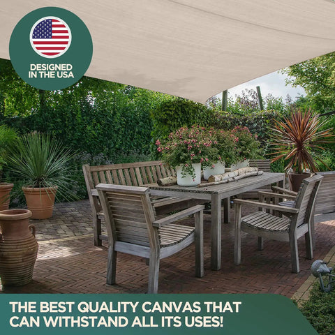 Canvas Drop Cloth For Painting And DIY Projects, All Purpose Cotton Duck Cloth Tarp used as a garden canopy over patio furniture