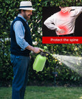 Half Gallon Garden Pump Sprayer With Adjustable Nozzle For Plants, Lawn And Yard, Handy Hand Pump Spray Bottle in use outdoors