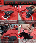Easy installation steps for Packout Front Wheel Caster Kit For Milwaukee Packout Heavy Duty 200 Lb Capacity Steel Construction