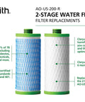 Claryum Filter Replacement For The Clean Water Filter Two Stage 2 Pack Compatible With AO US 200 R product image and specifications