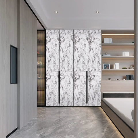 Modern interior with Marble Peel And Stick Wallpaper Glossy Marble Contact Paper For Countertops Kitchen Cabinets And Bathroom Surfaces