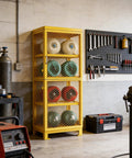 Horizontal Gas Cylinder Storage Cabinet Heavy Duty Carbon Steel Lockable 2 Tier or 4 Tier Options Propane Tank Storage Cage
