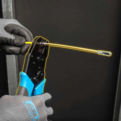 S Class Fish Tape Field Replacement Leader With Fiberglass Construction, Easy Eyelet Replacement, Durable Pull Tape Leader For Wire Pulling And Electrical Installations, Great Accessory For Electricians