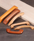 Wood Drawer Pull Handles 96mm Center Spacing Bridge Shaped Beech Wood Cabinet Knobs for Kitchen Cabinets and Furniture 117mm Length