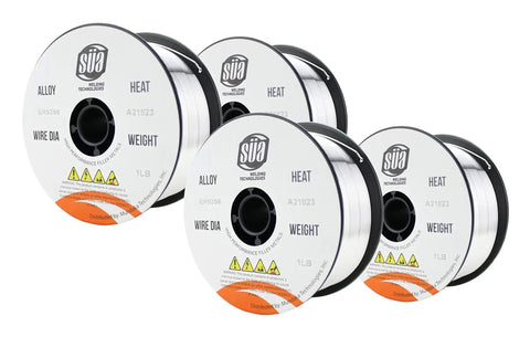 ER5356 MIG Aluminum Welding Wire 1 Lb 0.035 Inch Spool Set For Aluminum Welding On 5050 5052 5083 5356 5454 5457 Alloys Four Spools Great For DIY And Pros