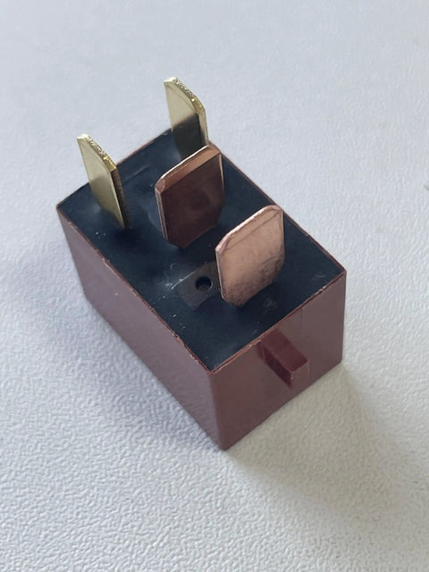 Plug And Play Engine Control Module Relay Replacement For Honda And Acura Vehicles 39794 SDA 901 902 OE Numbers ECM Relay Fits Honda Accord Civic CR V Odyssey Pilot Ridgeline S2000 And Acura MDX RDX TL TLX TSX ILX RLX ZDX NSX brown relay with four metal prongs