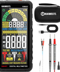 Rechargeable Digital Multimeter With Auto And Manual Range In Smart Auto Mode With Probes, USB Cable, and Case