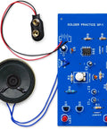 Practical Soldering Project Kit For Beginners Learn Multivibrator Circuits And Hands On PCB Practice Build A Two Tone European Siren No Soldering Iron Included And A Clear Guide With Step By Step Instructions, showing PCB and speaker