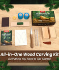 Beginner Friendly Wood Carving Kit For Adults And Kids 13 Piece Whittling Tools Bird Carving Set With Safe Wood Carving Knife