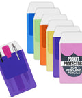 Multi Color Pocket Protectors For Pens And Pencils, Ink Leak Guard For Shirts, Lab Coats, And Pants, Compact 3.2 By 6.1 Inch Pen Organizer