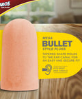 Ultra Soft Foam Earplugs NRR 32 100 Pairs For All Day Comfy Hearing Protection displayed on wood surface