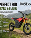 Crazy Fast 60v Electric Dirt Bike With 3000W Peak Power And Huge 20AH Battery Built For Teens And Adults Plus Full Hydraulic Brakes Sweet Mountain Off-Road Suspension For Wild Rides on trail