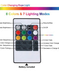 Remote control for 33ft Flat Flexible LED Rope Lights with Remote Control Color Changing RGB Strip 8 Colors and Modes