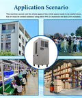 Boss Grade Portable Industrial Chiller Serving Real Cold With 20400 Btu H Cooling Power And Huge 3600 Cubic Meter Airflow Built Tough For Any Workshop Floor in factory settings.