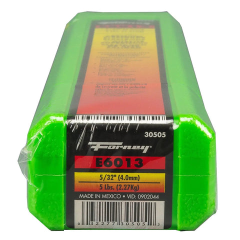 E6013 Welding Rod 5/32 Inch, 5 Pound, All Position General Purpose Rod in green packaging