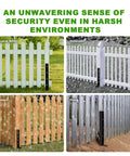 Heavy Duty Fence Post Repair Kit 2 Inch Width Ground Spike Anchor in various harsh environments like flood and blizzard
