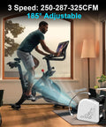 Air Mover Blower Fan For Floor Drying And Cooling At Home Job Site Garage Or Shop With Three Speeds Portable Utility Fan