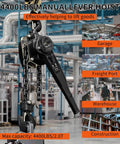 Manual Lever Chain Hoist 2 Ton Come Along 4400 Lbs Capacity 10 Ft Long Reach Galvanized G80 Carbon Steel with Double Pawl Brake in factory