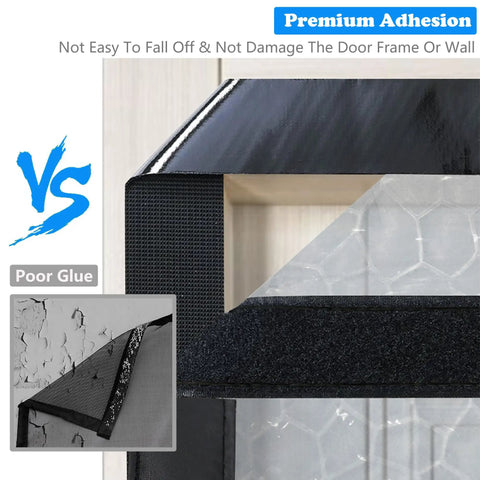 Magnetic Thermal Insulated Door Curtain Waterproof EVA Door Cover Fits Doors Up To 34 By 78 Inches with premium adhesion detail