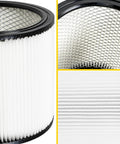 Replacement Vacuum Filter For 5-18 Gallon Wet Dry Shop Vac Easy Install Fits Stanley Models SL18115 SL18116 SL18191P SL18199P SL18117