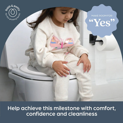 Toddler Non Slip Potty Training Seat, Ultra Soft Cushion Cover With Quick Wipe Sanitizing, Universal Fit Adapters For Round Or Elongated Toilets, Smooth Travel Essentials For Kiddos
