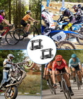 Number 35 Chain Master Link Eight Pack Heavy Duty Steel Quick Release Connector for mini bike and ATV repair shown with bikers.