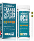 Dual Pad Hard Water Test Kit For Home Use With Lab Quality Results No Lab Visit Easy To Use And Great For Softeners Appliances And Showers For Home Water Needs And Easy Maintenance. 100 strips box and bottle with test strips