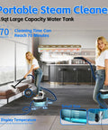 Opbodqo High Temp 257F Handheld Steam Cleaner With Adjustable Settings 19 Qt Capacity And Powerful 2500W Motor used for cleaning floors.