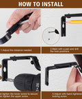 Installation guide for Heavy Duty Curtain Rod Brackets For 1 Inch Rods Adjustable Wall Mount Iron Rod Holders.