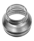 Beefy 5 To 4 Inch Duct Reducer Increaser Galvanized Steel Vent Pipe Adapter For HVAC And Dryer Vent Systems Round Metal Coupling Connector For Exhaust Fans Bathroom Ventilation And Kitchen Hoods, top view