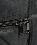 Close-up of durable black zippers on Heavy Duty Five Piece Drum Bag Set With Killer 10mm Foam Padding for drums.