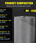 One Half Inch Galvanized Hardware Cloth Heavy Duty 36 By 100 Feet Welded Wire Mesh Roll For Fencing Backyard Garden