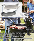 Damper And Charcoal Lid Handle Kit For Weber Kettle Grills And Smokers 18 Inch 22 Inch 26 Inch Lids 2015 To Present With 2 Hole Lids