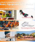 Image of 105 Piece Non Duplicate Heavy Equipment Keys Master Set With Five Key Rings For Construction Machinery uses and solutions.