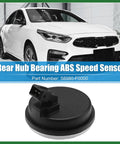 Rear Hub ABS Speed Sensor Cap For 2019 To 2023 Kia Forte 2018 To 2020 Hyundai Elantra GT 2019 To 2020 Hyundai Veloster 2017 To 2020 Hyundai Ioniq Electric OE 58980F0000 Left Right Black Long Lasting with black sensor cap on display
