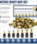 Heavy Duty Carbon Steel Rivet Nut Tool Kit M3 To M12 Metric Set For Tough Fastening And Repair Jobs That Will Totally Rock Your World.
