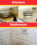 Oversized 10X12 Cleaning Wipes For All Purpose Garage And Auto Cleanup Ink Paint Tar Grime Remover before and after on stove and tiles