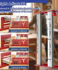 DIY Woodworking Board Flattening Jig For Router Sled, 24 Inch Panel Milling Machine with height adjustable slide shown