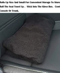 Waterproof Front Seat Cover Protector for Cars and SUVs sweat guard three layer towel material non slip backing rolled up on seat