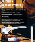 Webster Handheld Hardness Tester With 0 To 20 HW Measuring Range Portable Metal Hardness Gauge For Aluminum Brass Copper And Stainless Steel The Go To Tool For DIY Metalworking And Field Testing, handheld metal tester with probe