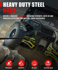 ATV using Beefed Up 8500Lbs 50 Feet 3 16 Inch Synthetic Winch Rope Kit With Forged Hook And Fairlead Off Road Recovery