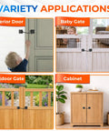 Heavy Duty Self Locking Cabin Hook And Eye Latch For Privacy Barn Doors used on interior door, baby gate, outdoor gate, and cabinet.