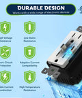 In-Wall USB-C Charging Outlet 2-Port 3.6A 18W Durable Design Features With 15A Tamper-Resistant UL Listed 2 Pack