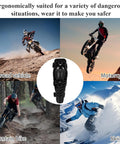 Protective Knee Pads For Motorcycle And Mountain Biking Adjustable Long Leg Sleeve Shin Guards for off-road skiers and riders