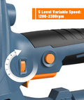 Close-up of speed control on Heavy-Duty Electric Drywall Sander 800W Foldable Wall Sander with Dual LED Lights