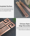 Two Sided Stainless Steel Barn Door Pull Handle For Interior And Exterior, Rectangle Antique Wood Look Push Pull Door Handle