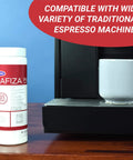 Cafiza Espresso Machine Descaler And Cleaner 20oz Bottle For Backflush Cleaning Pro Grade Home Espresso Maintenance Keeps Group Heads Clean Prevent Scale Case Of 12 Bottles on espresso machine