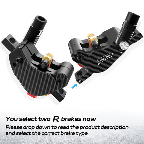 High Performance Electric Scooter Hydraulic Disc Brake Kit With Two Pin Power Off System close-up view