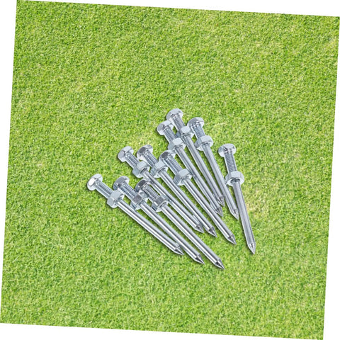 Heavy Duty Lawn Aerator Shoes With 10 Metal Spikes For Grass Replacement Pegs shown on grass.