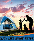All In One Family Camping Tent With Rain Fly Waterproof And Windproof Dome Design Quick Setup In Minutes at sunset